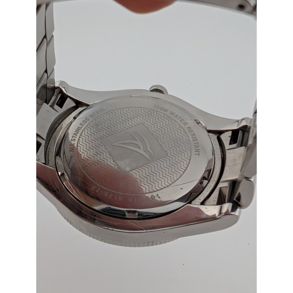 Sperry Top-Sider Watch Men 44mm Case Silver 6.75\
